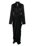 Rick Owens draped wrap dress - Black