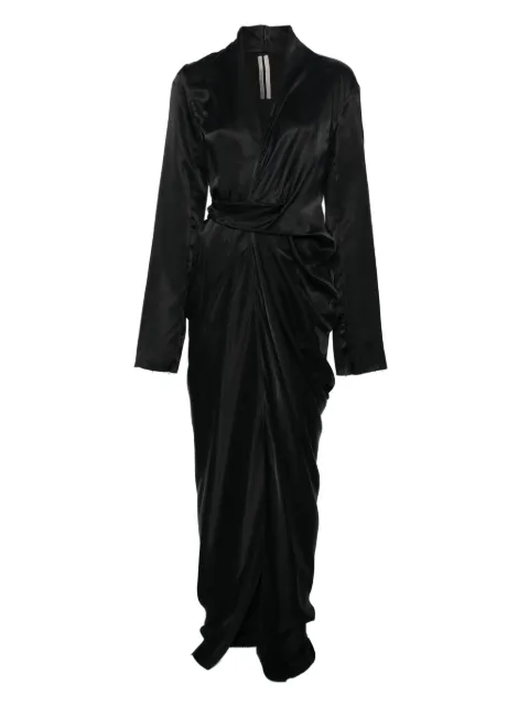 Rick Owens Vestido envelope drapeado