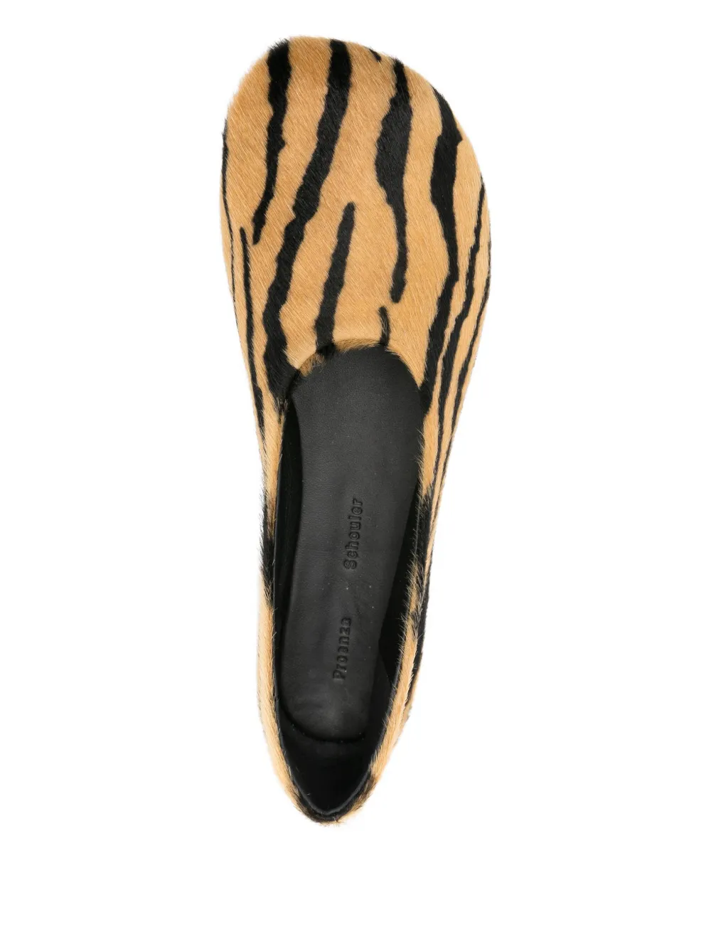 Proenza Schouler tiger-print flat shoes Neutrals
