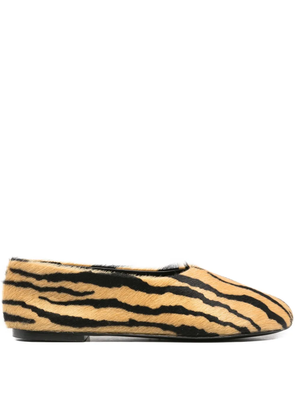 Proenza Schouler tiger-print flat shoes Neutrals