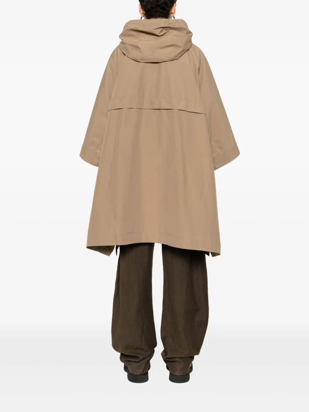 Barbour Jas met capuchon en knopen Bruin