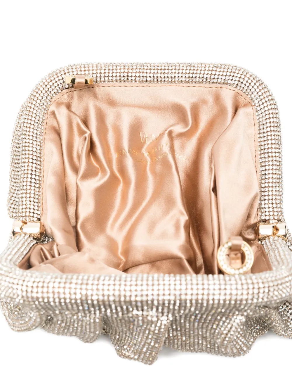 Benedetta Bruzziches Large Venus Clutch Bag In Silver