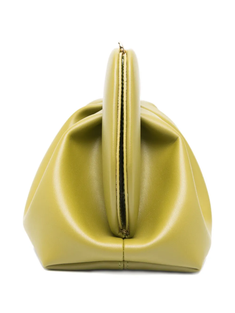 Themoirè Tia Gathered Clutch Bag In Green
