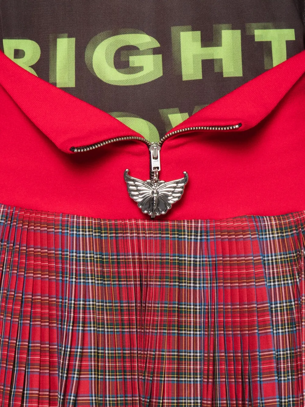 Chopova Lowena Fret plooirok Rood