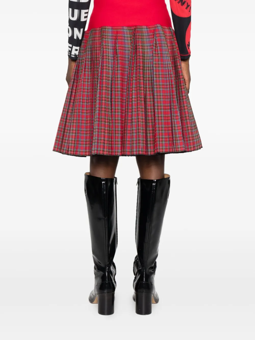 Chopova Lowena Fret plooirok Rood