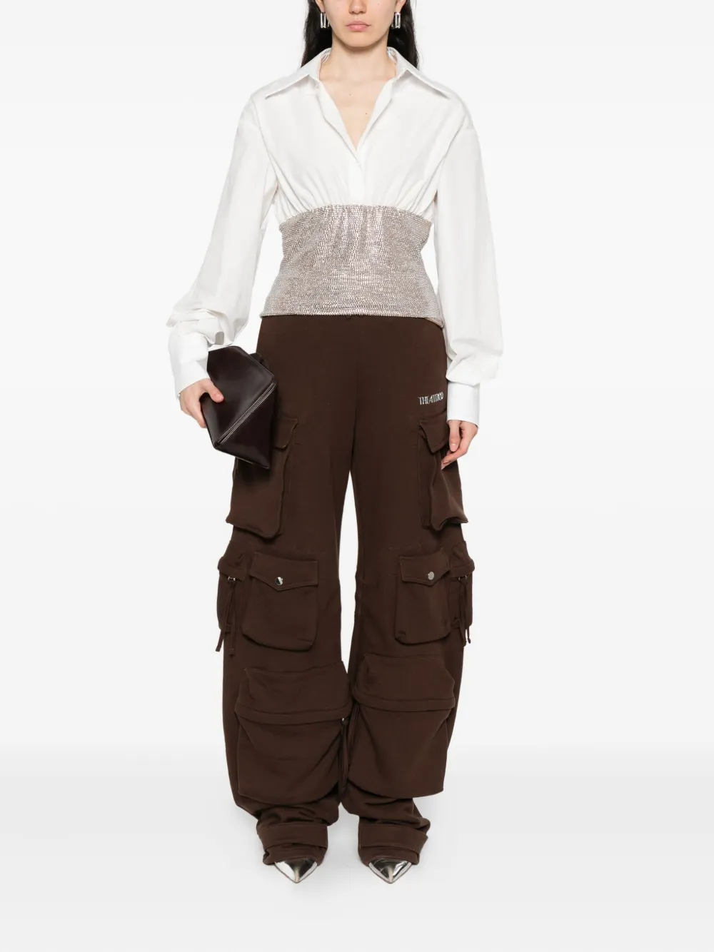 Giuseppe Di Morabito Blouse verfraaid met kristal - Wit