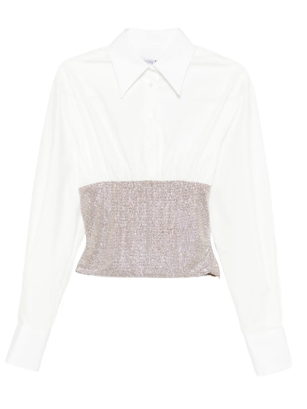Giuseppe Di Morabito crystal-embellished shirt | White | Image 1