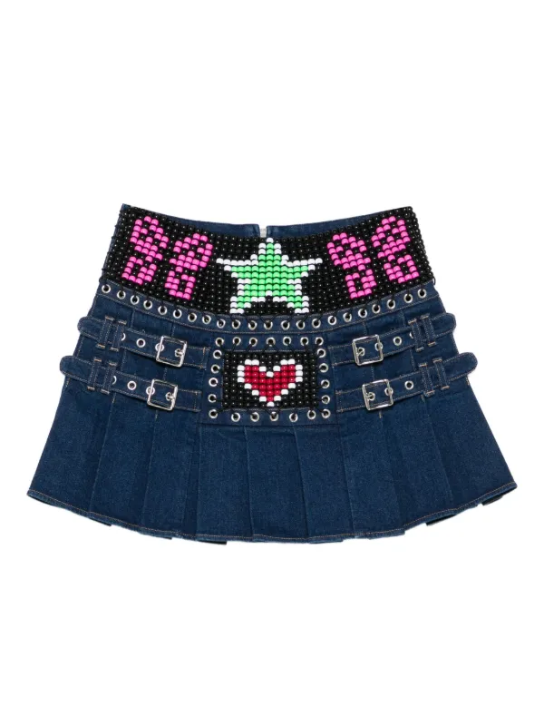 Chopova Lowena Patty ミニスカート | ブルー | FARFETCH JP