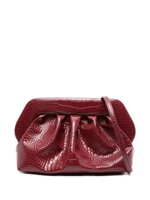 Themoirè Bios pleated clutch bag