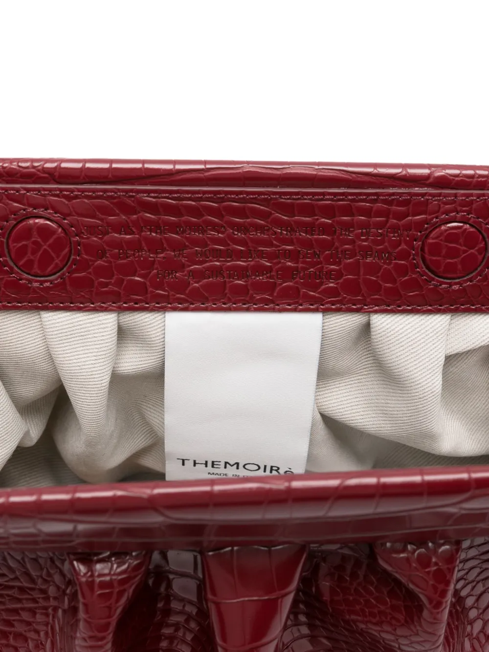 Themoirè Bios clutch Rood