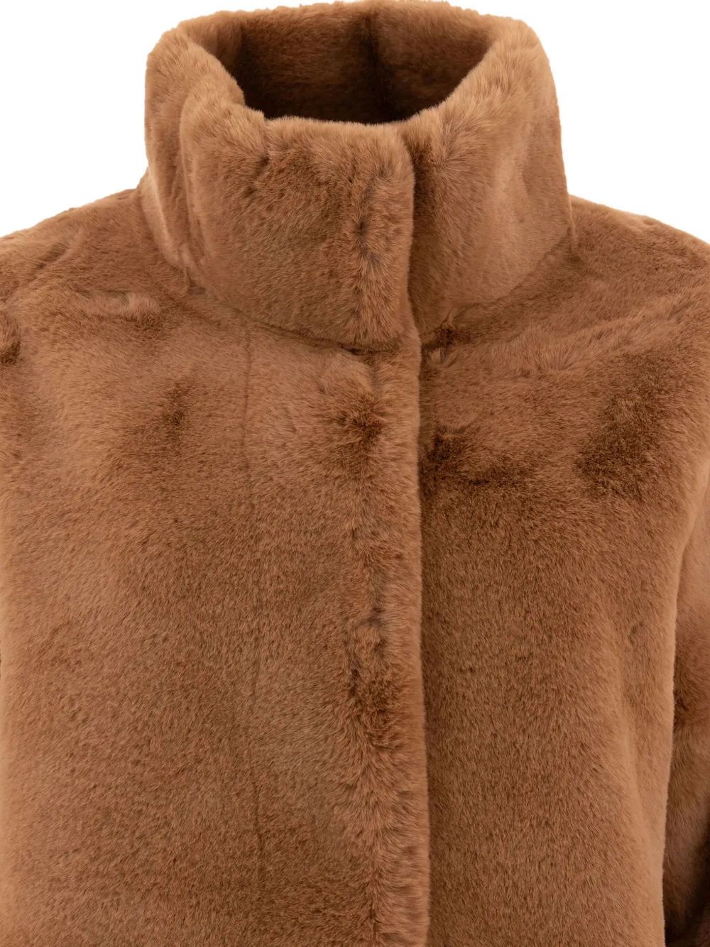 Apparis high-collar faux-fur coat Bruin