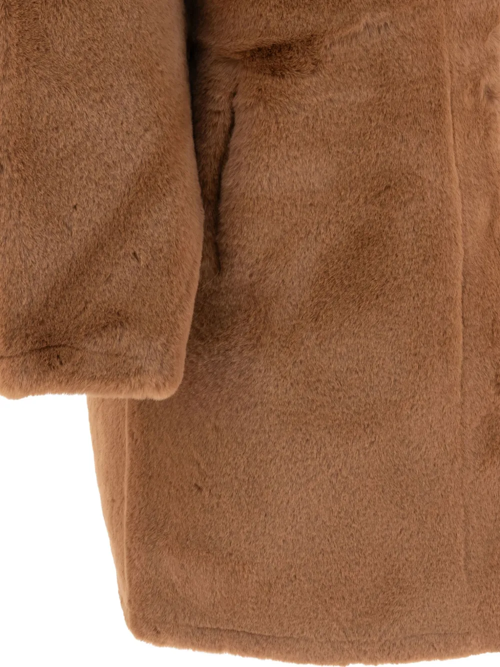 Apparis high-collar faux-fur coat Bruin
