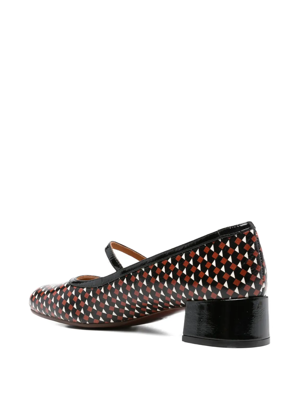 Chie Mihara 40mm Reni geometric-pattern pumps Black