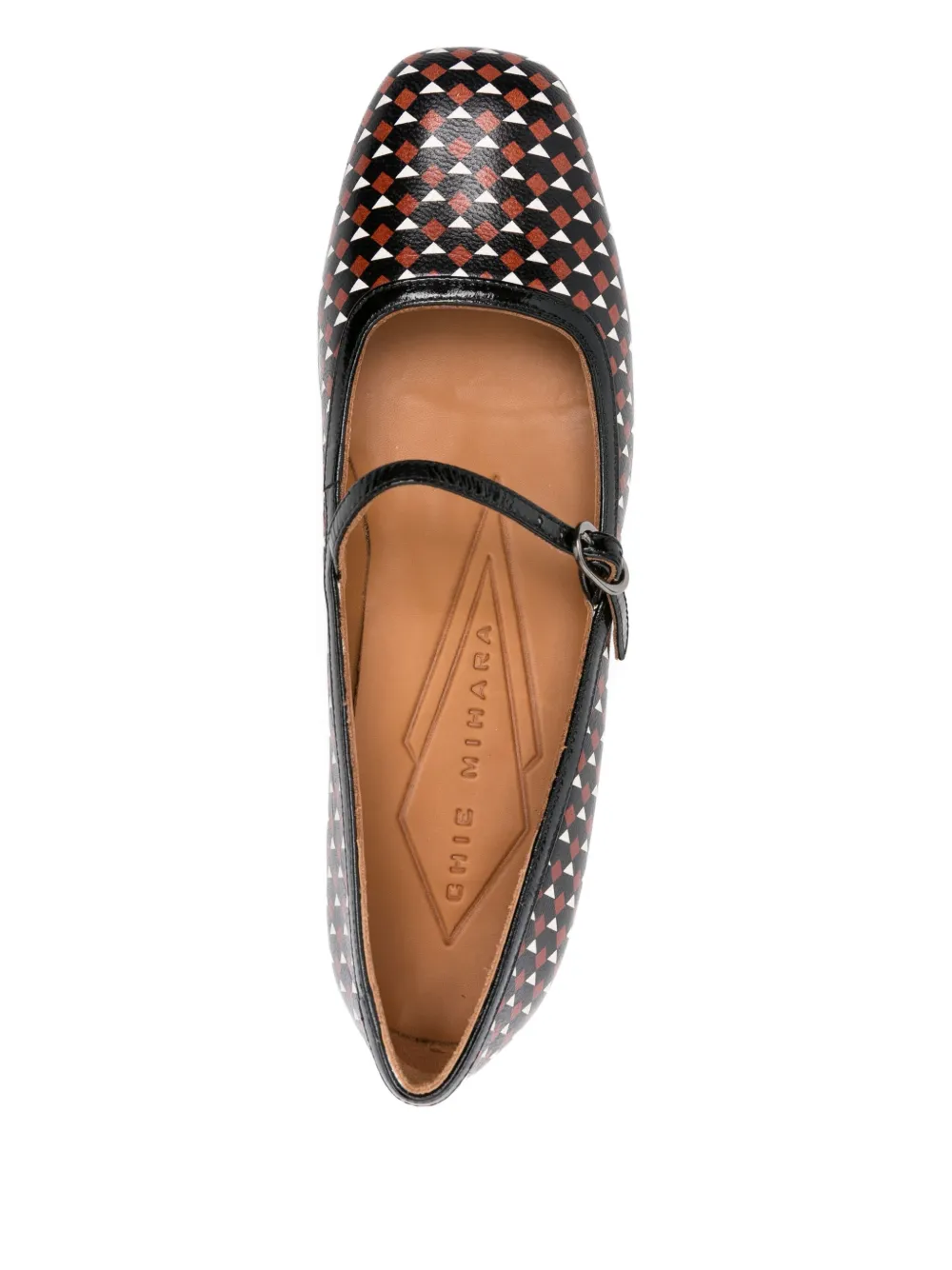 Chie Mihara 40mm Reni geometric-pattern pumps Black