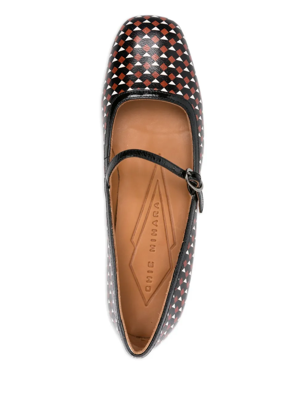 Chie Mihara 40mm Reni geometric-pattern pumps Black