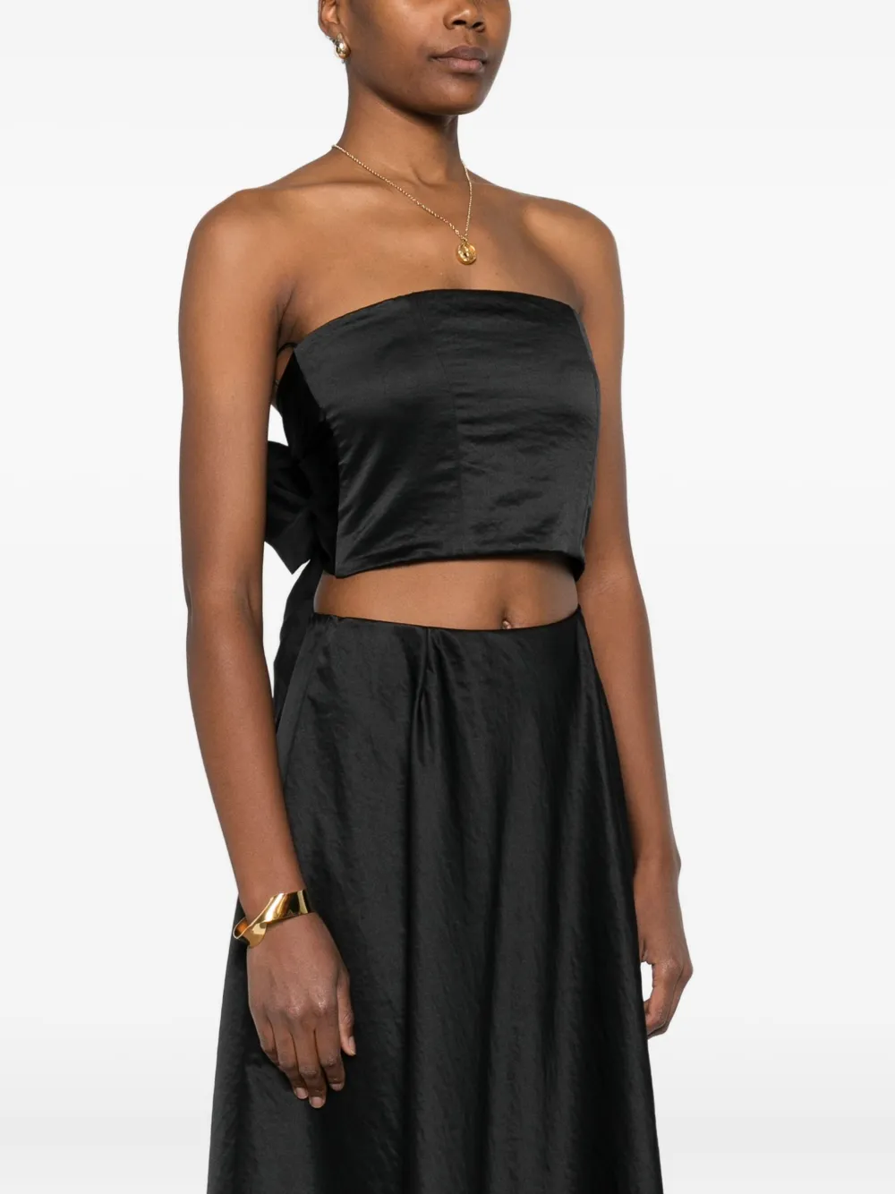 Forte Cropped top Zwart