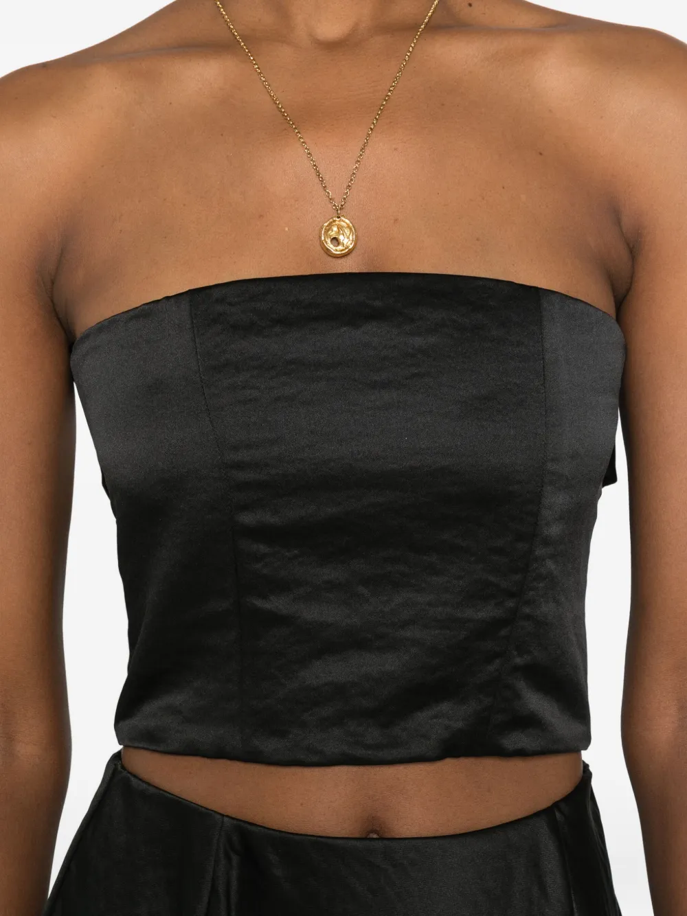 Forte Cropped top Zwart