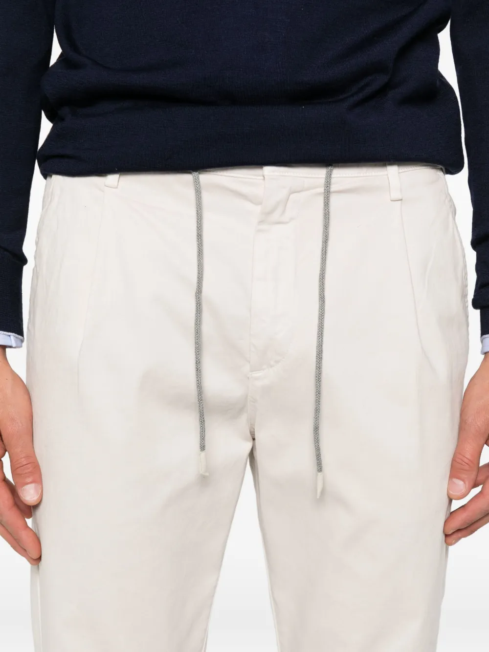 Eleventy Broek met trekkoord Beige