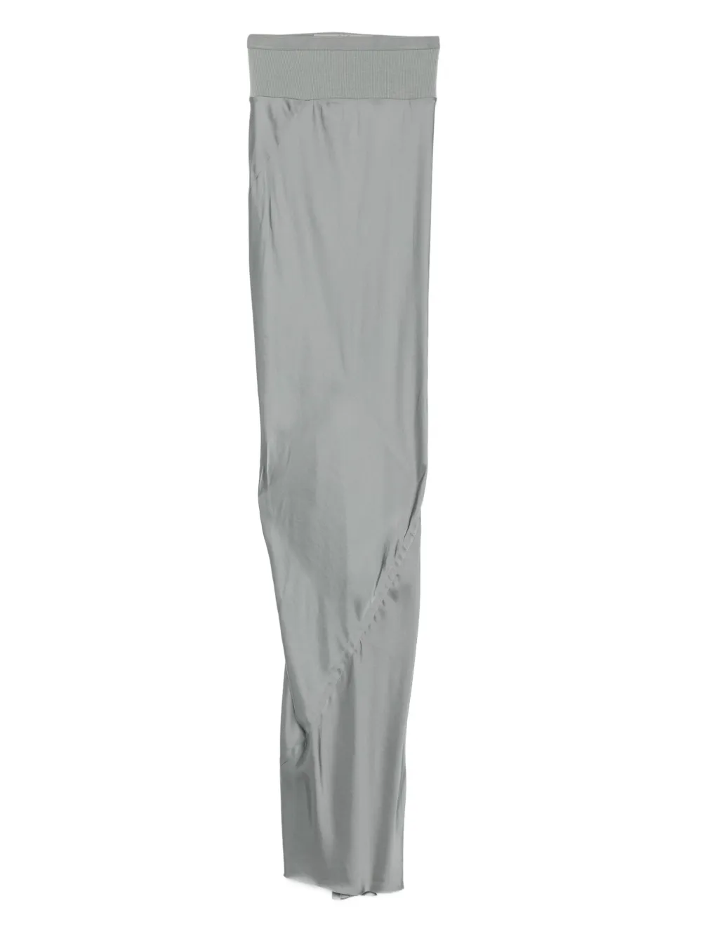 Rick Owens ribbed-waistband draped skirt Blauw