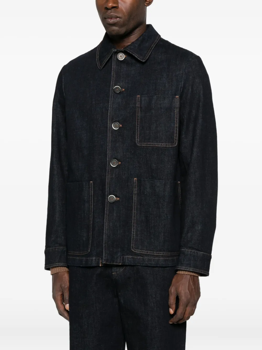 Barena Denim overhemd Blauw