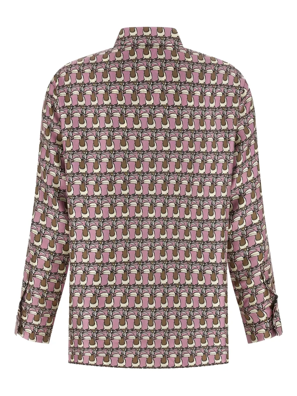 Max Mara Blouse met geometrische print - Roze