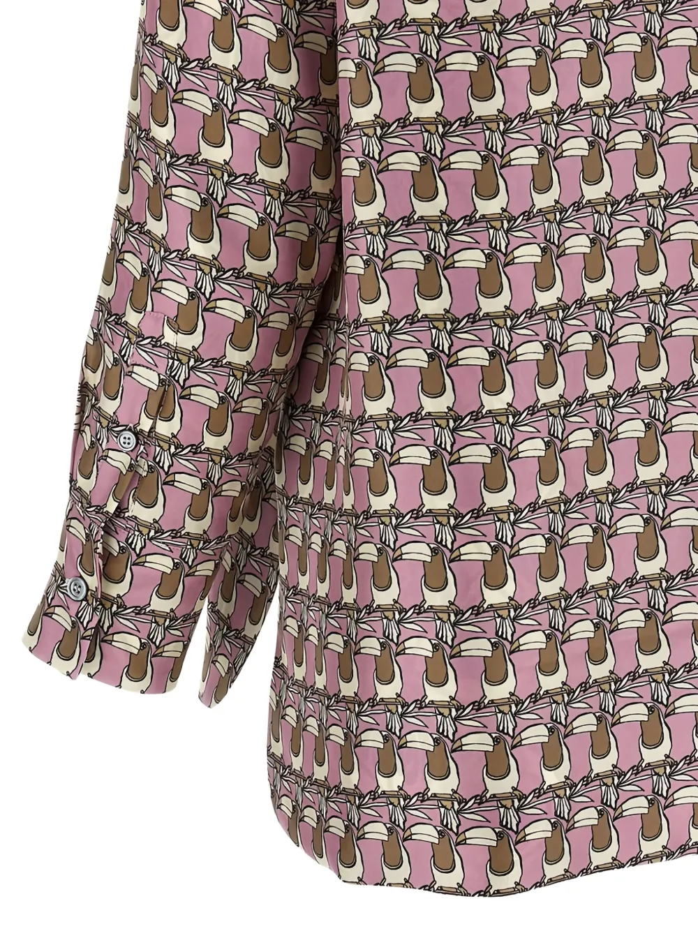 Max Mara Blouse met geometrische print Roze