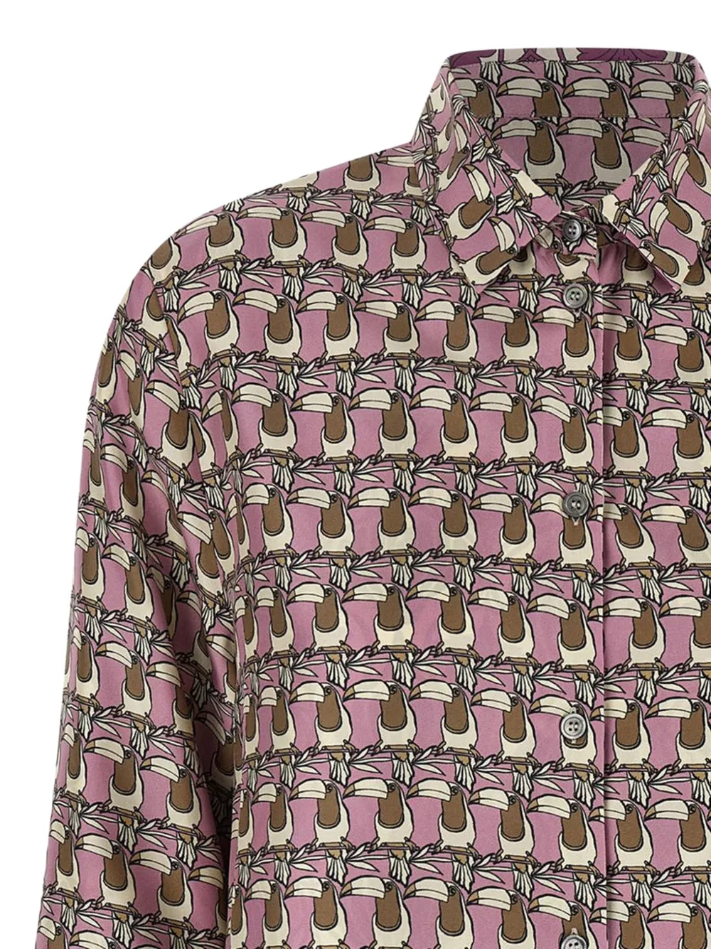 Max Mara Blouse met geometrische print Roze
