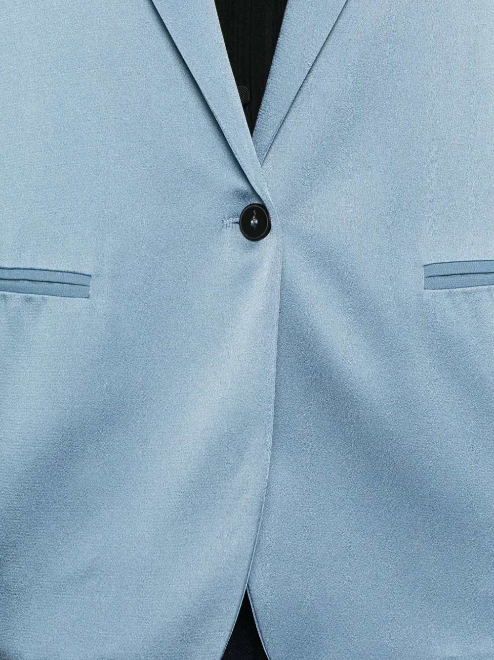 Forte Forte Peak-lapel Single-breasted Blazer In Blue