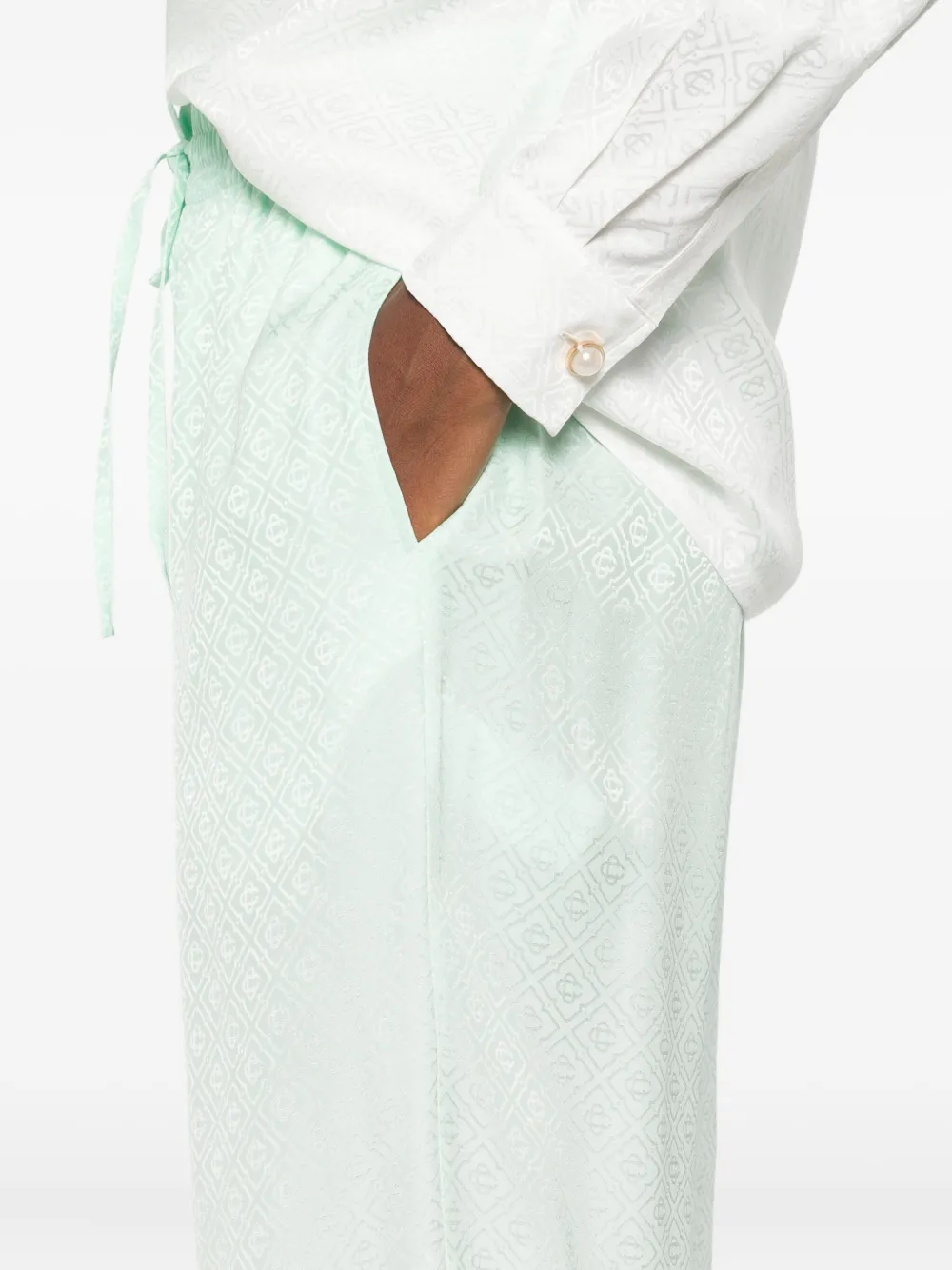 Casablanca Broek met kleurverloop Groen