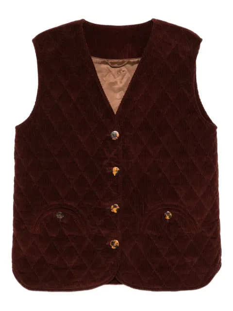 Blazé Milano quilted corduroy gilet