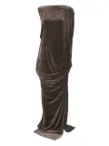 Rick Owens draped cowl-neck dress - Grey