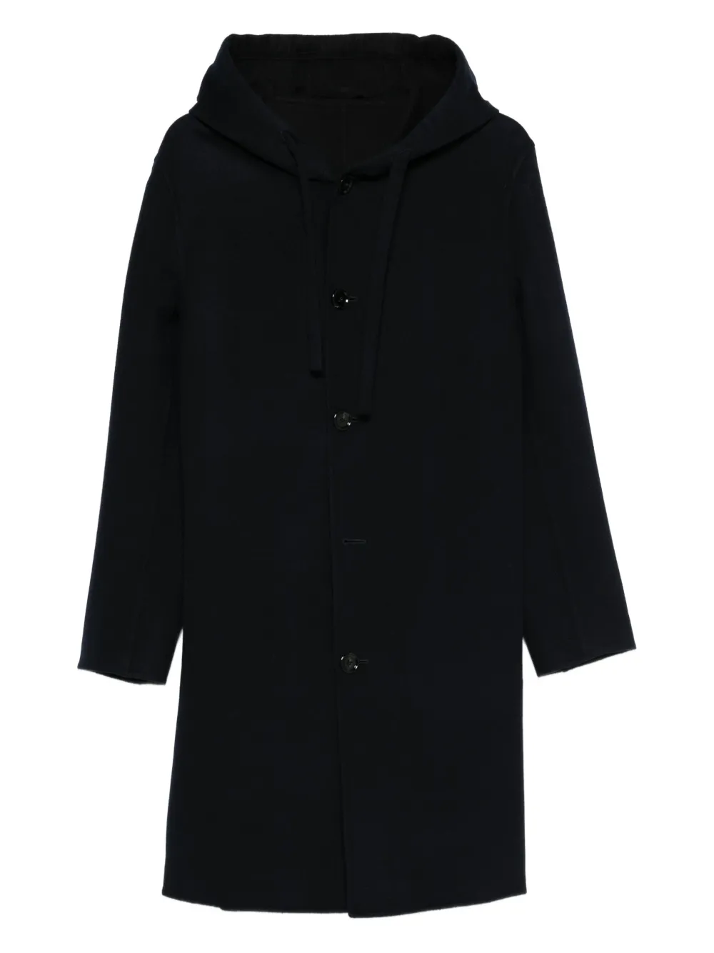 Lardini virgin wool single-breasted coat | Black | Image 1