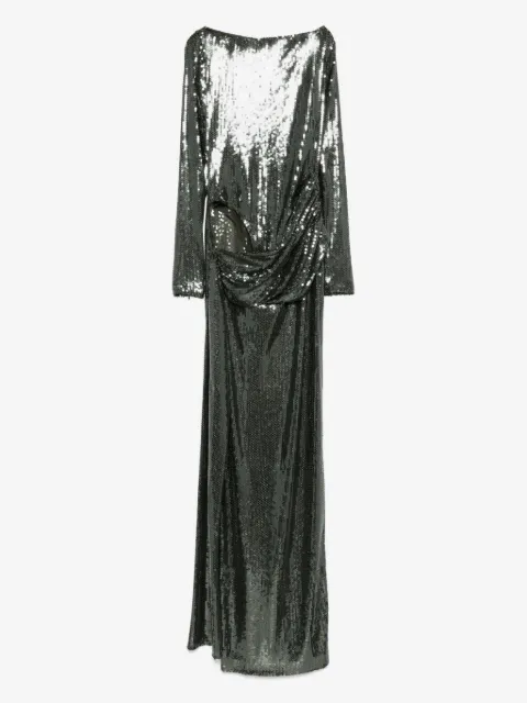 Alex Perry robe ornée de sequins à coupe longue