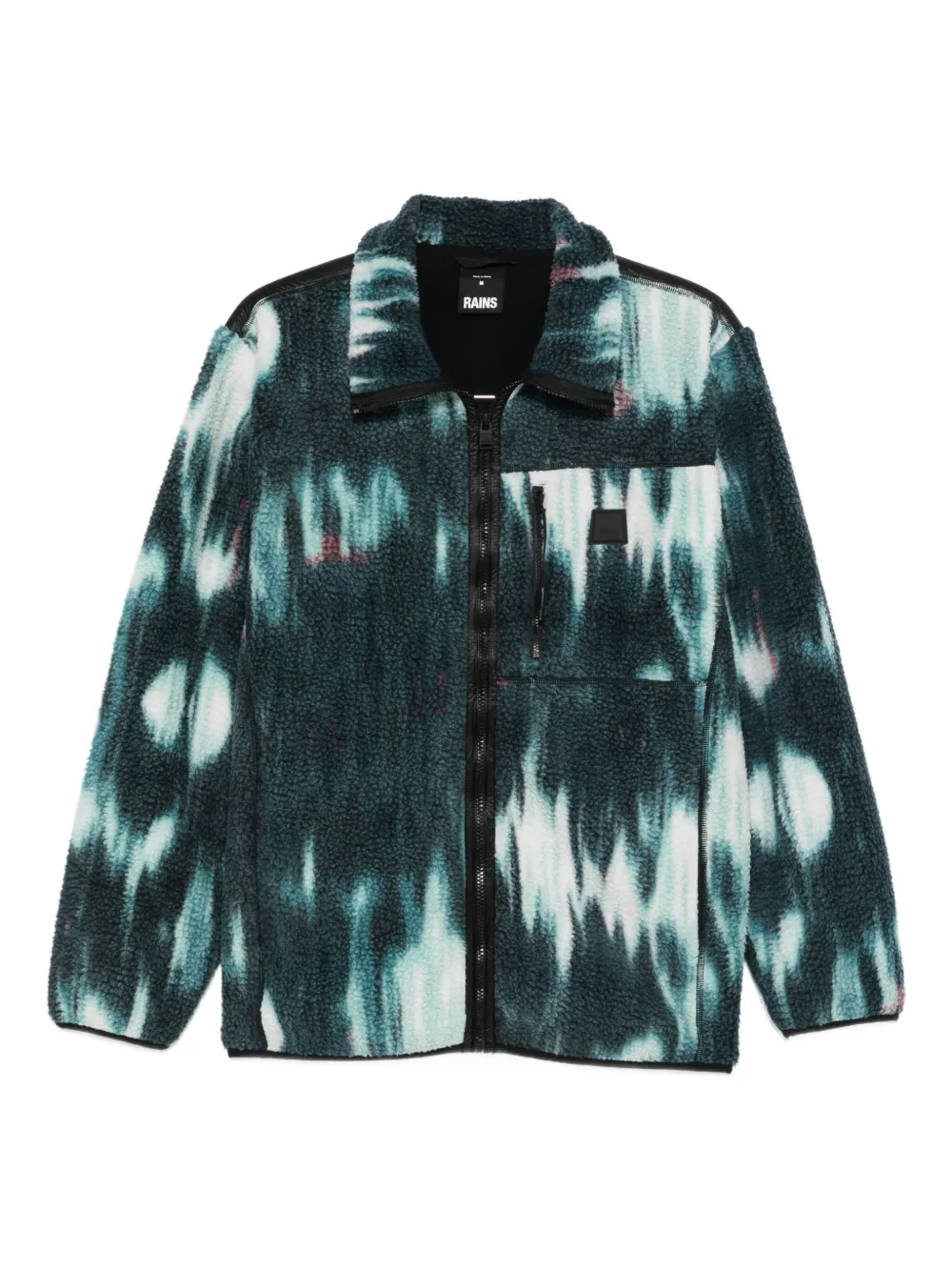 Rains Yermo Fleece Jacket In Green