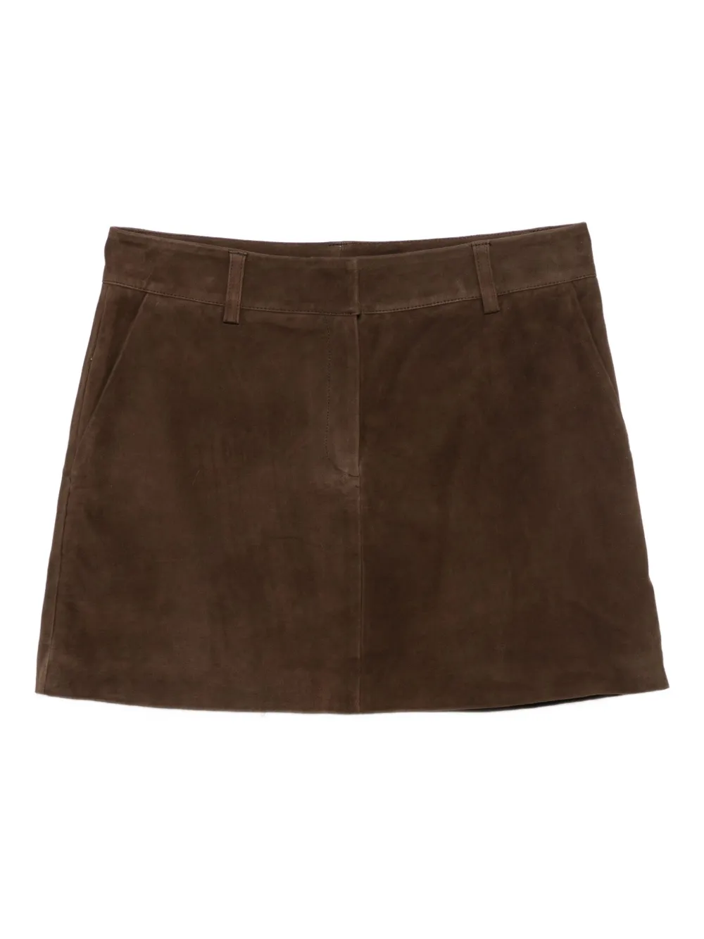 suede mini skirt