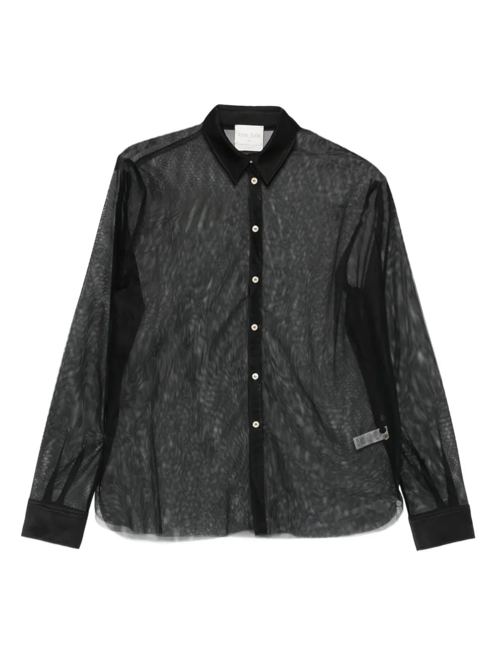Forte Forte camisa traslúcida | negro | Image 1