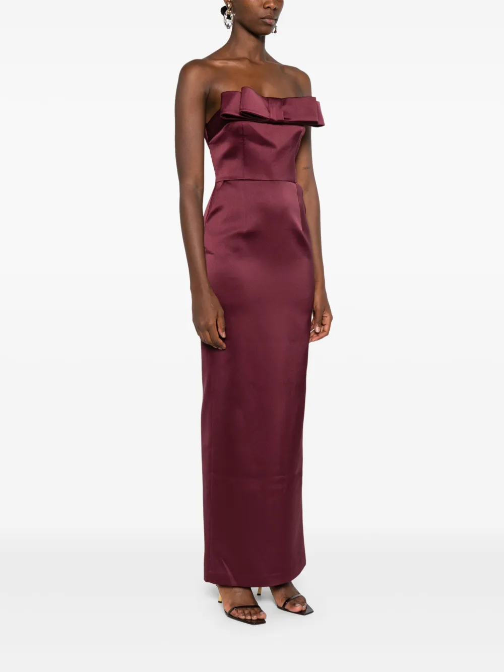 The New Arrivals Ilkyaz Ozel Off-shoulder jurk Paars