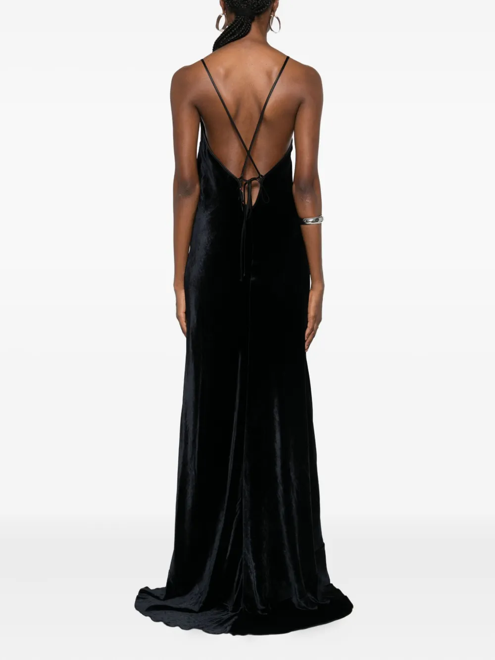 Forte Forte Floral-detail Maxi Dress In Black