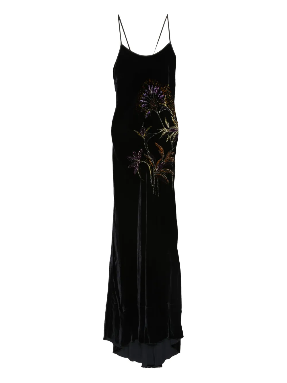 Forte Forte floral-detail maxi dress | Black | Image 1