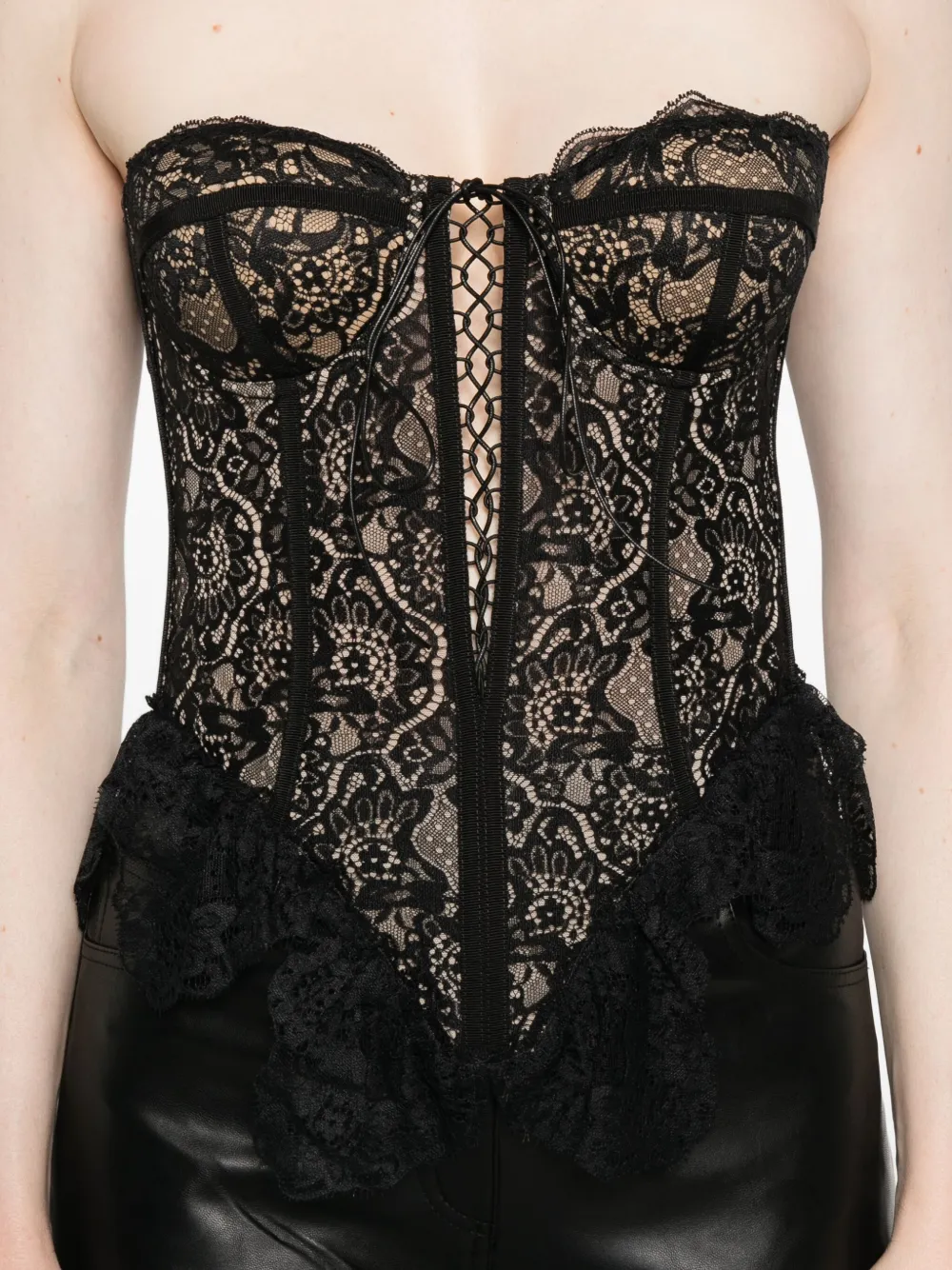 Giuseppe Di Morabito Sweetheart-neckline Corset Top In Black