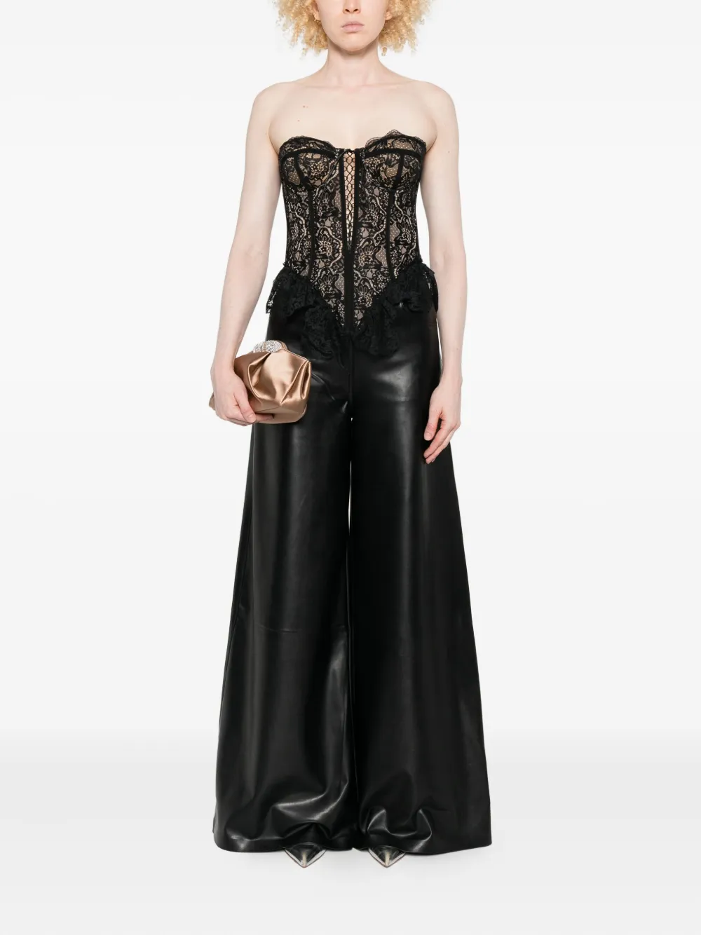 Giuseppe Di Morabito sweetheart-neckline corset top - Zwart