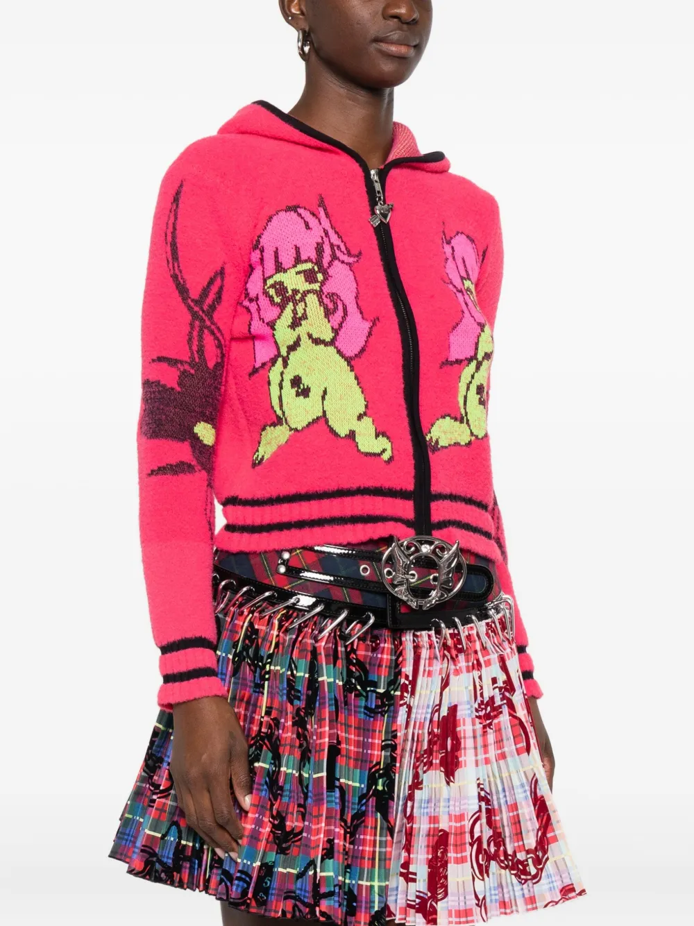 Chopova Lowena My Name Is Tiny Cardigan In Pink