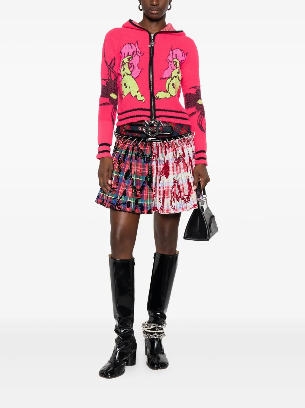 Chopova Lowena My Name Is Tiny Cardigan In Pink
