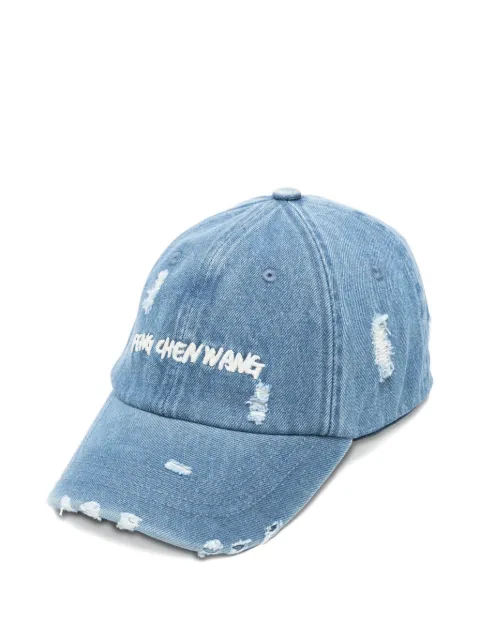 Feng Chen Wang distressed denim cap 