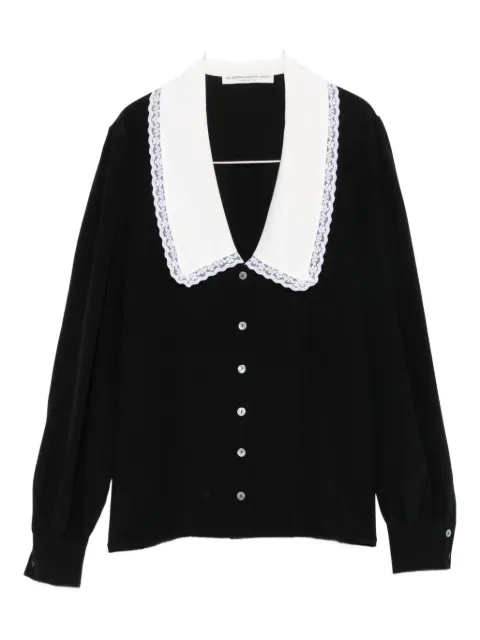 Alessandra Rich lace-trimmed collar blouse