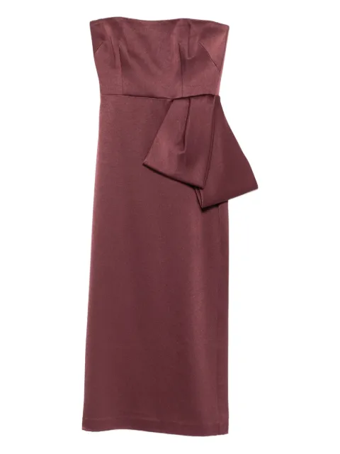 Alex Perry bow strapless midi dress