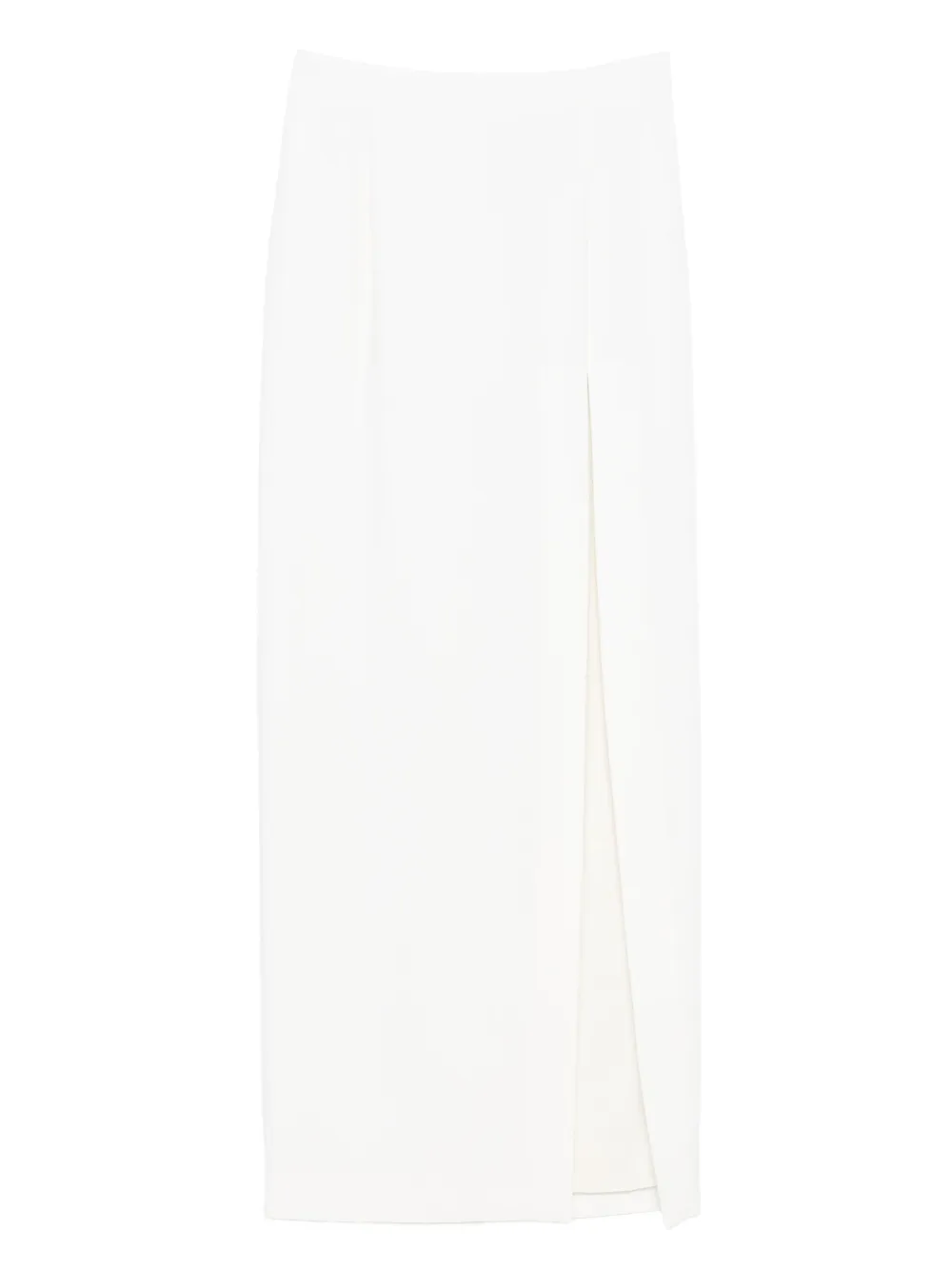 Alessandra Rich split-front midi skirt Wit