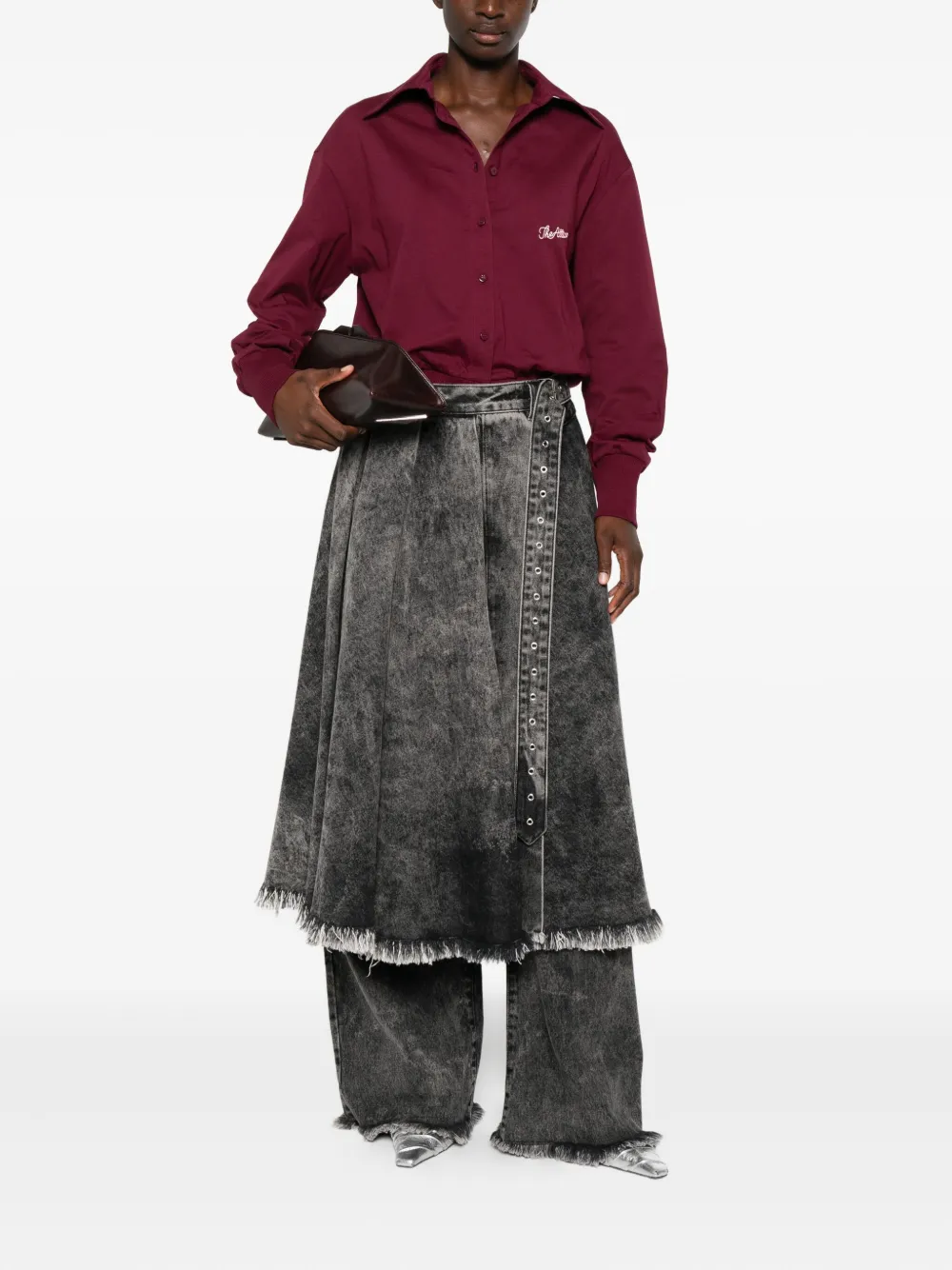 The Attico button-down shirt - Rood