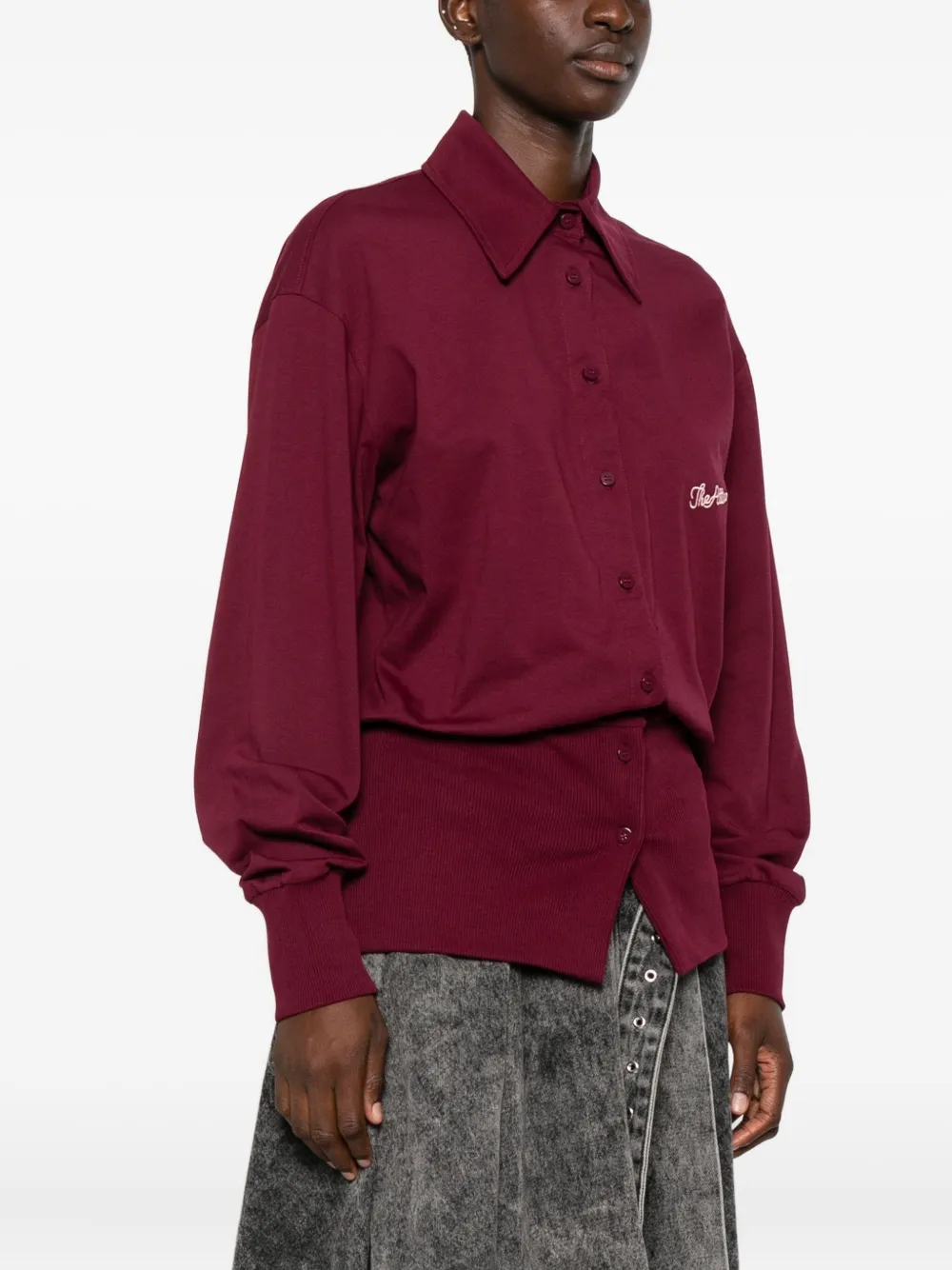 The Attico Button-down blouse Rood