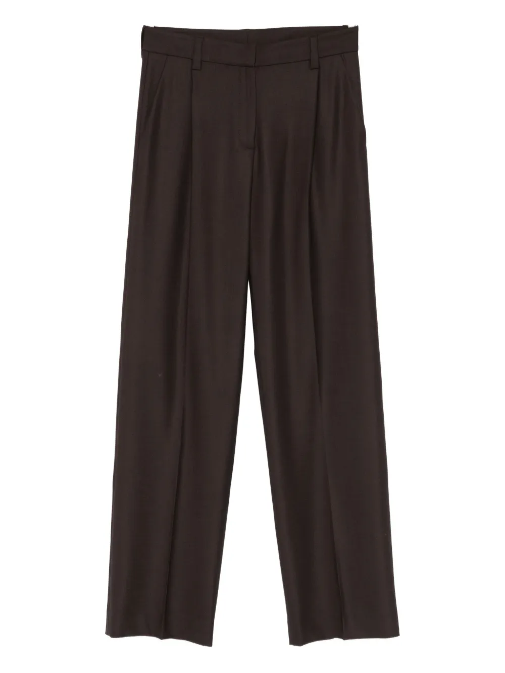Antonelli Stanley Pleated Trousers In Brown